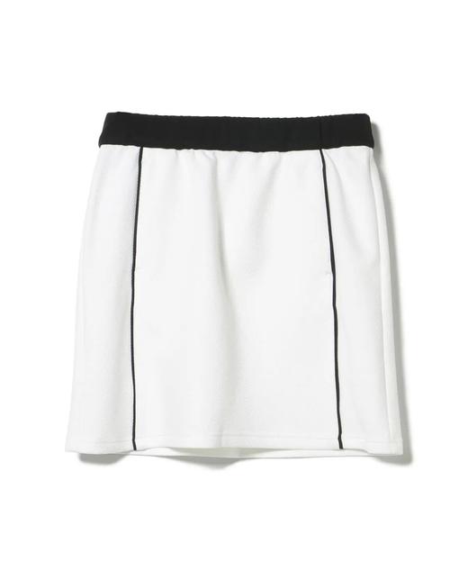 BEAMS GOLF 女款 斜纹黑白配色立领外套+抽绳短裙套装 弹力舒适防紫外线 商品图13