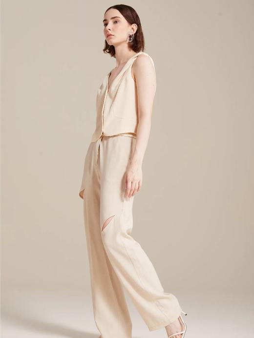 醋酸光泽肌理感不对称马甲 商品图4