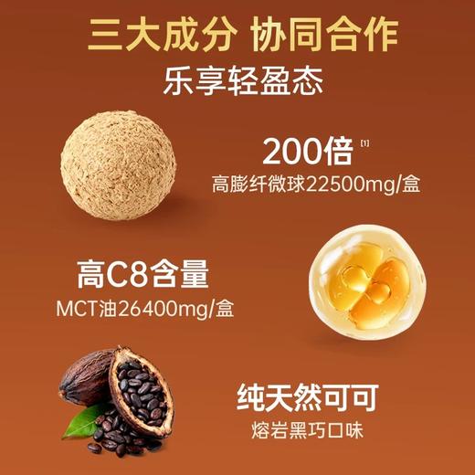 可益康防弹嘭嘭凝胶糖果 快速吸水膨胀200倍 高C8含量 熔岩黑巧口味  3.5*14袋/30袋 商品图5