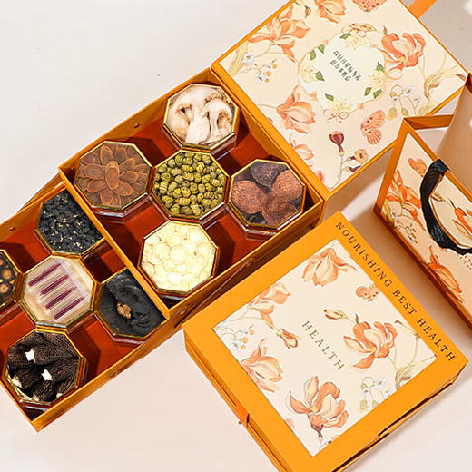 神农金康 人参西洋参鱼胶藏红花红参石斛十拼礼盒288g年货礼品送礼送长辈 商品图3