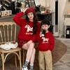 春节不打烊【红运亲子装❗️新年全家福】亲子装秋冬新款圆领印花卫衣一家三口高端全家装红色喜庆拜年服潮。jd 商品缩略图3