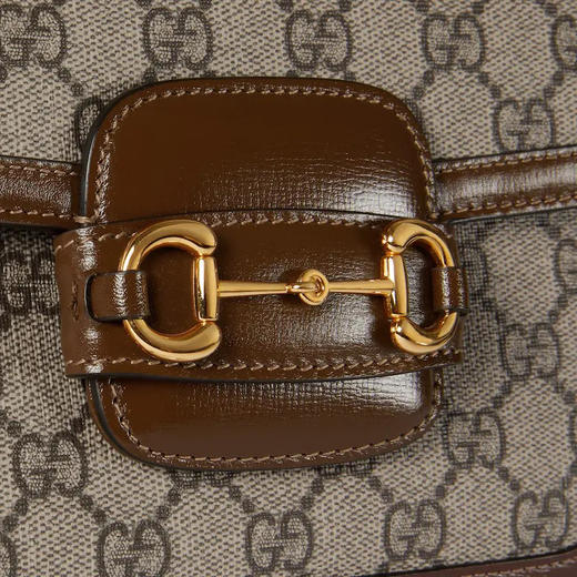 【二】GUCCI 古驰 中性马衔扣1955系列迷你单肩包 混色 658574 HUHHG 8565 商品图3