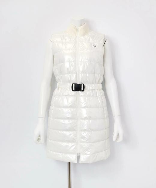 秋冬新款ARCHIVIO高尔夫女士 金属质感开扣腰带长款保暖背心 商品图3