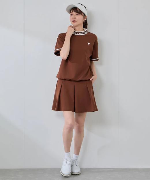 Jun & Rope 女士 初秋高尔夫 纸板针织A字褶裥喇叭短裙 柔软舒适 商品图10