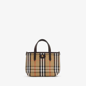 BURBERRY 巴宝莉 女士迷你双面 Bloomsbury 系列提挎包 棕色 8119627 C1762
