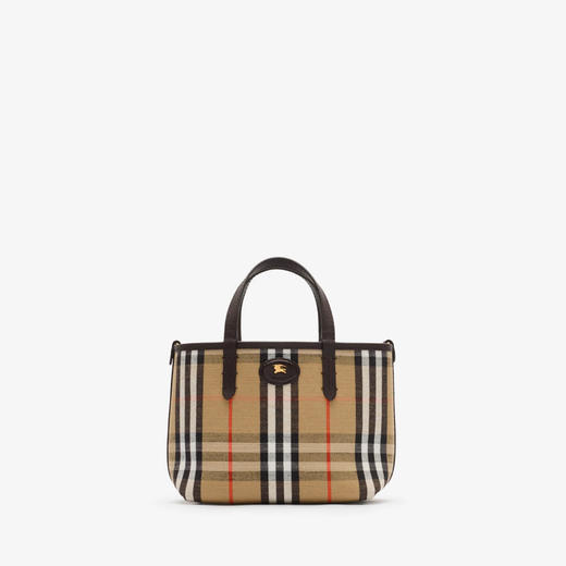 BURBERRY 巴宝莉 女士迷你双面 Bloomsbury 系列提挎包 棕色 8119627 C1762 商品图0