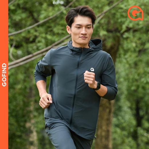 果凡男女款功能性连帽运动夹克春秋外套透气舒适户外运动GJD21269/GJD22270 商品图0