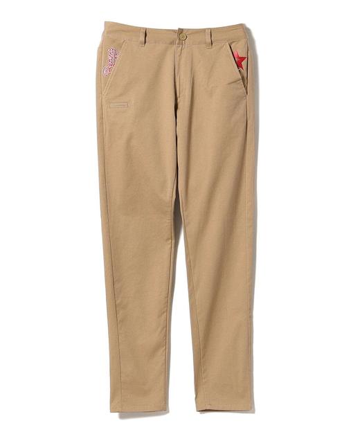 日本BEAMS 高尔夫女士 ORANGE LABEL星旗刺绣logo 女士休闲裤长裤 商品图6