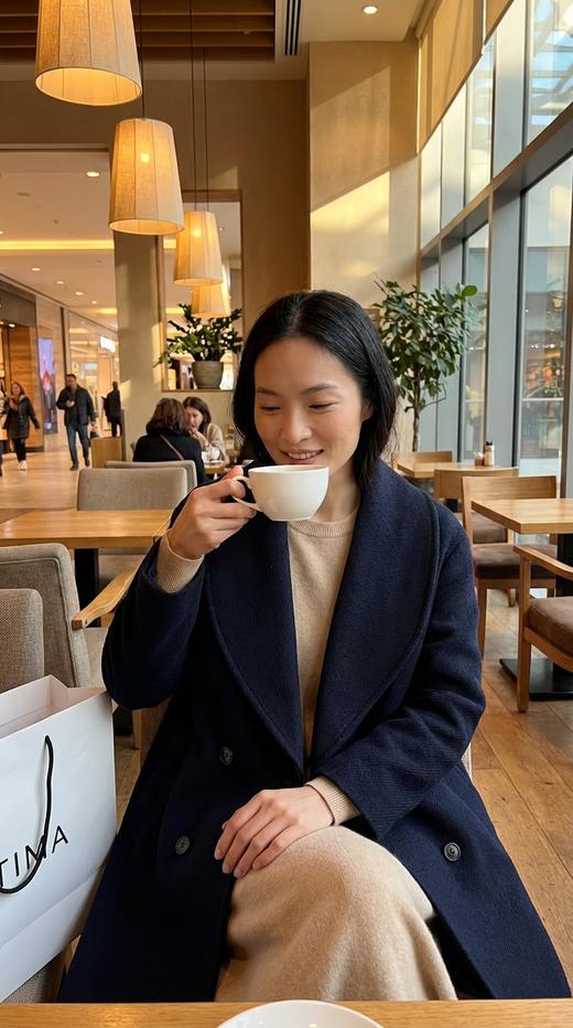 ROW双排扣青果领双面手工中长大衣 商品图0