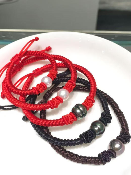 【新年珍珠手串】红色Akoya珍珠手串（15+4cm长度） 商品图4