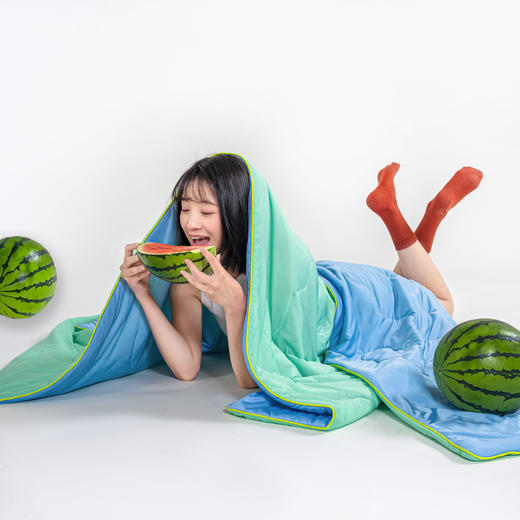 【品牌直发】加倍生活A类氨纶凉感丝西瓜大豆夏被 5色可选yc0311009 商品图1