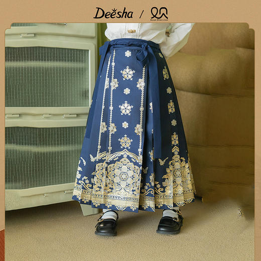 笛莎/Deesha 观山见联名国风半裙 商品图1