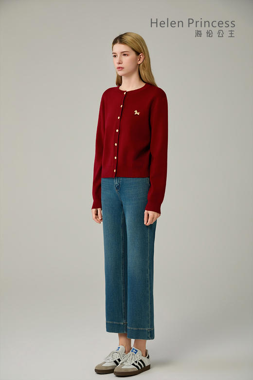 圆领小马针织开衫 商品图9