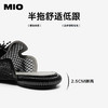 【上新】MIO米奥拖鞋网面镂空水晶花2026夏季新款低跟时尚凉鞋包头拖女鞋M262200502 商品缩略图4