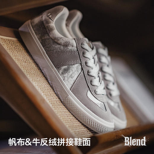 马登灰影德训鞋男春季新款复古扎染帆布板鞋平底休闲百搭阿甘鞋子 商品图2