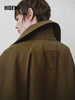 HIDEMI 设计感美丽奴羊毛镰刀袖松弛感大翻领长款风衣外套 商品缩略图6