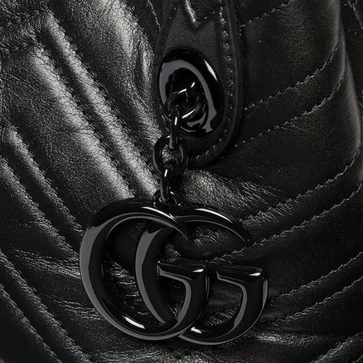 GUCCI 古驰 女士GG Marmont系列小号托特包 黑色 855391 AAFS1 1000 商品图5