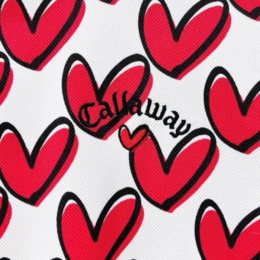 Callaway高尔夫女士爱心系列满印logo短袖衬衫印花上衣 商品图8