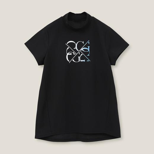 Callaway 高尔夫女士 立体渐变logo印花小高领短袖T恤 商品图7