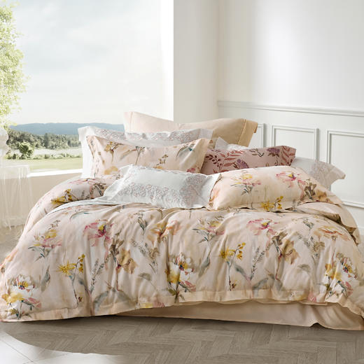 罗莱·雅 柔心拂晓 60S 全棉四套件 粉色 商品图0