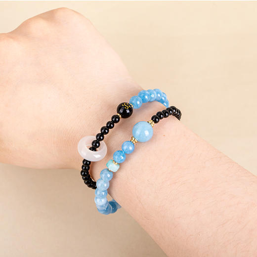 珠御在殿·福泽安康系列五行双圈手串 细腻温润 色正质纯 五行守护 喜乐平安 商品图6