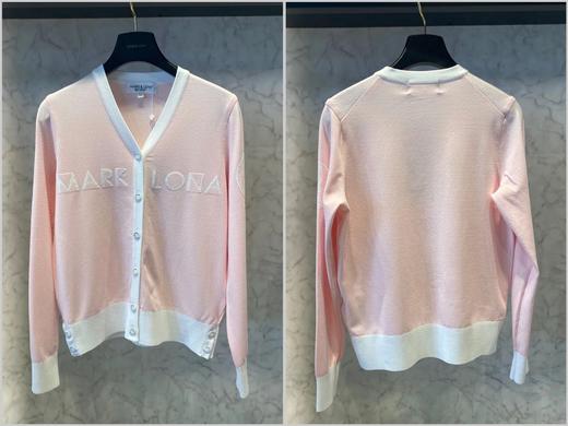 M&L新款女士针织开衫来了！不是通货，品质柜子里的随便对比！！！撞色V领直身版型, 好穿好搭, 完全不挑人, 三色彩色系在秋冬提亮穿搭是很有必要的！原纱线品牌特供一条32把纱嘴德国进口机编织织造工艺！ 商品图0
