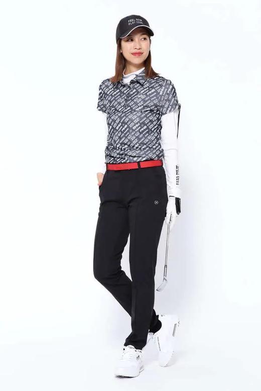 日本PING 女士高尔夫 字母logo短袖polo衫 防晒速干 商品图8