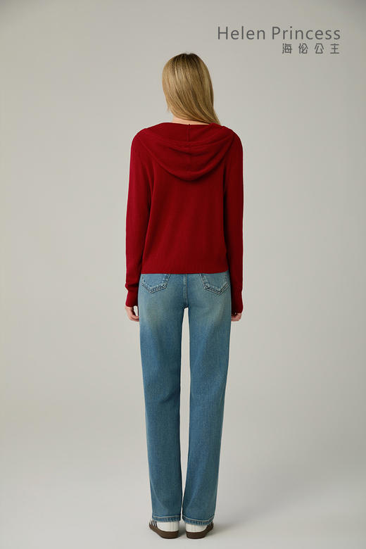 小马刺绣连帽纽扣开衫 商品图9