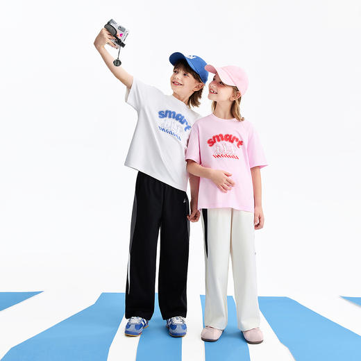 男女童全腰针织单裤夏季新款安奈儿童装EM626575 商品图3