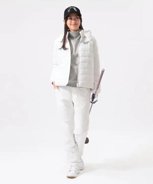BEAMS GOLF 女款 秋冬季中棉防水夹克外套可拆卸连帽肩袖下弹力拼接 商品图4