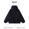 SDSA男装2026新款高贵轻奢百搭简约拼接纯色拉链立领连帽夹克时尚 商品缩略图4
