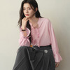 【严选】诗凡黎浪漫立体花边系带衬衫2026春新款喇叭袖法式通勤质感小上衣7H2220271 商品缩略图0