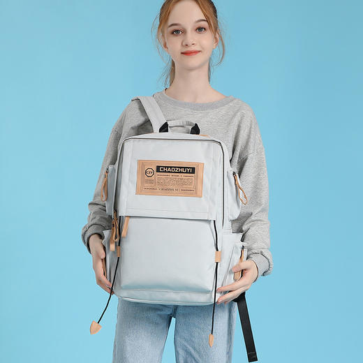 国家地理双肩包大学生书包女 时尚百搭旅行防水运动户外背包男款 商品图0
