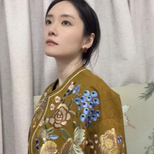 【咕咕同款】NANSONGSILK/NS新中式【绣蝶繁花】新款百万针非遗苗绣香云纱上衣重工外套M1D536084Y南宋 商品图11