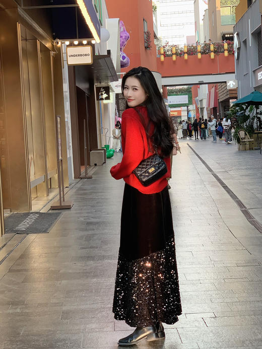 【百图lulu定制】【烟花针织开衫】琥珀纽扣 烟花纹理 绒感 针织开衫 商品图2