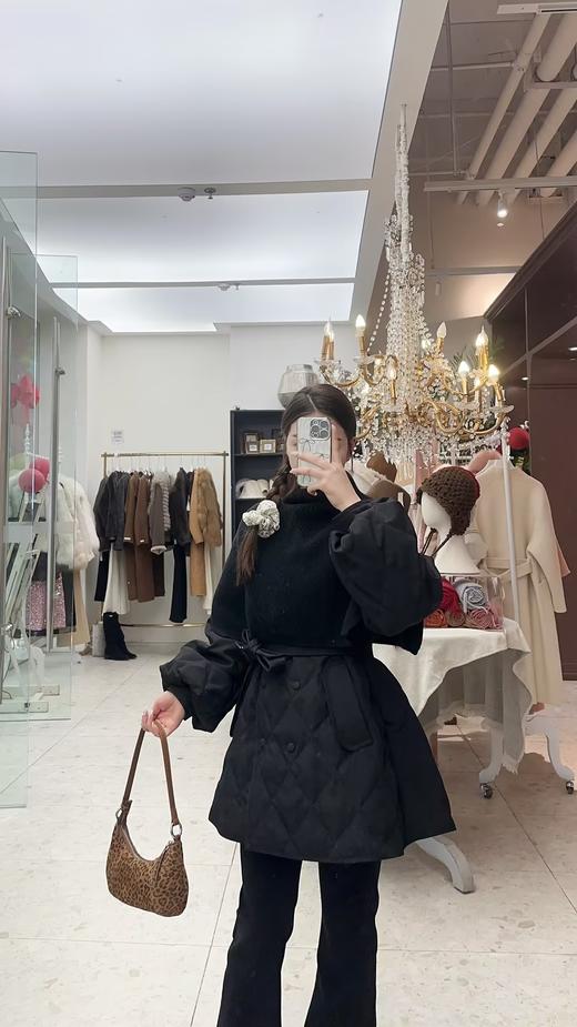 【门店同款】ENJOY冬季“暖冬软糖”针织围脖收腰羽绒服 168643181 商品图2