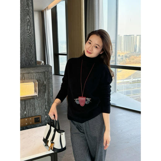 2602104    山羊绒 卷边自由领 “一线成衣” 商品图1