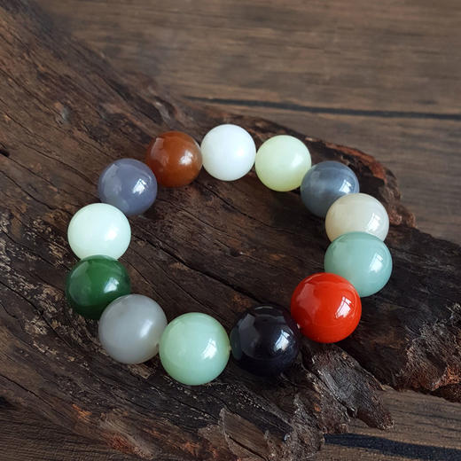 【天然正品】天然精品细腻约18.3MM多宝和田玉配南红玛瑙单珠手串18.3MM（皆取最大值）260126NJM66 商品图2