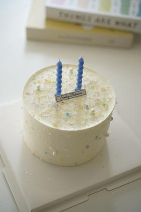 简约手绘蛋糕 | 鲜果原味奶油 - 钻石糖