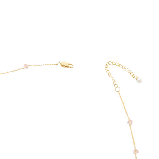 三彩2026新款仿水晶项链合成珍珠流苏套链饰品礼物浪漫轻奢 商品图4