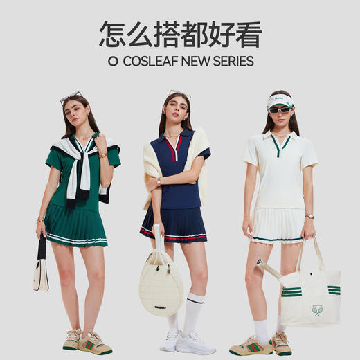 【v领POLO衫】科里芙网球训练服透气速干网球服羽毛球服 商品图4