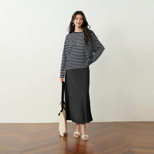 【严选】诗凡黎春秋薄T恤7H3100331 商品图1