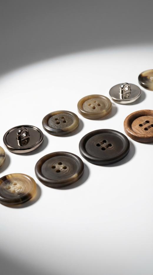 LIN HN 加扣立领系带双面手工大衣 商品图4