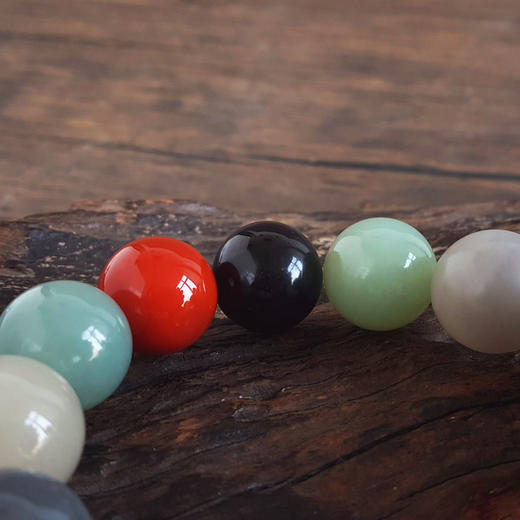 【天然正品】天然精品细腻约18.3MM多宝和田玉配南红玛瑙单珠手串18.3MM（皆取最大值）260126NJM66 商品图6