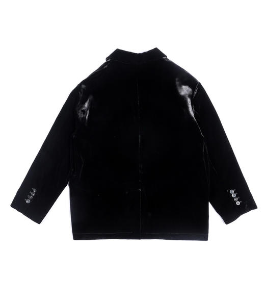 Max开襟真丝丝绒中长西装 商品图1