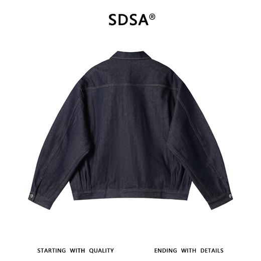 SDSA男装2026新款高贵轻奢韩版小众设计宽松翻领牛仔夹克外套百搭 商品图4