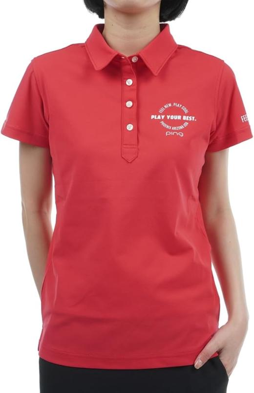 PING 高尔夫女士 夏季Polo衫运动短袖T恤 网眼透气吸水速干 商品图6