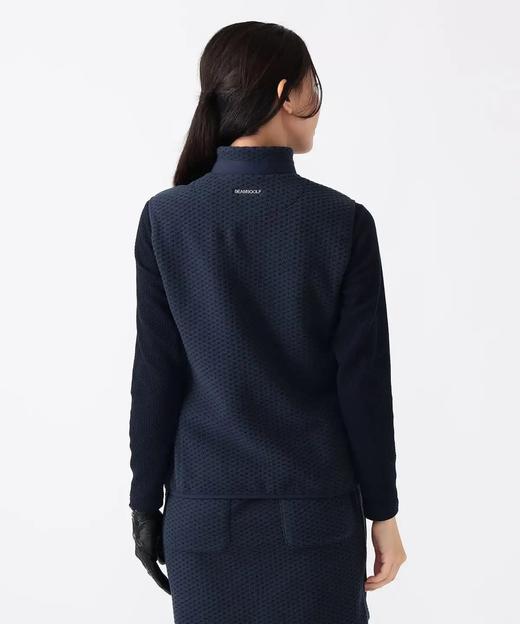 BEAMS 女士高尔夫 秋冬 肌理感凹凸抓绒立领马甲外套 保暖舒适 商品图8