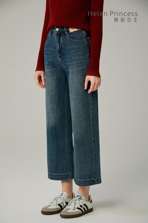 阔腿牛仔裤 商品图1