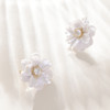 三彩2026新款轻奢立体仿真花朵耳钉合成锆石养耳出游耳饰小众优雅 商品缩略图1